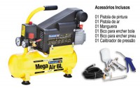 Compressor de Ar Mega Air C-6L  (Valor Sob Consulta) 